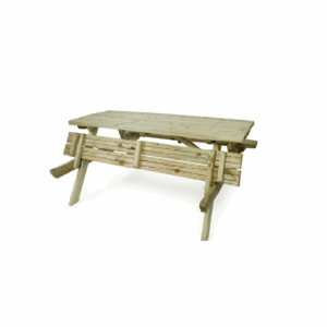 Table de pique-nique avec bancs pliables