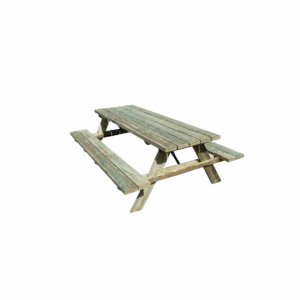 Table de pique-nique en bois – 200 × 148 × 70 cm